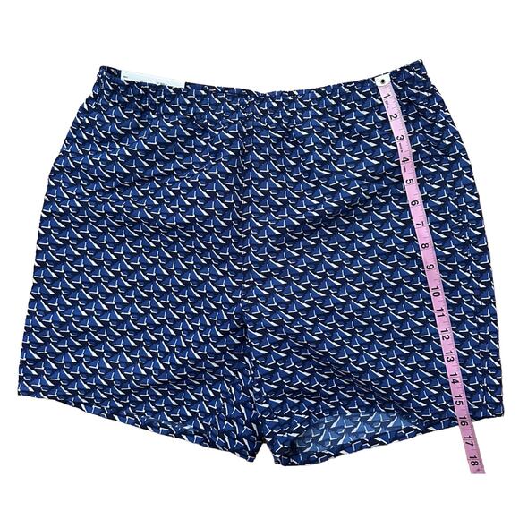 Uniqlo Short Men’s M Blue Geometric Swim Active Shorts 5.5" Mesh Liner Shorts - Picture 11 of 16